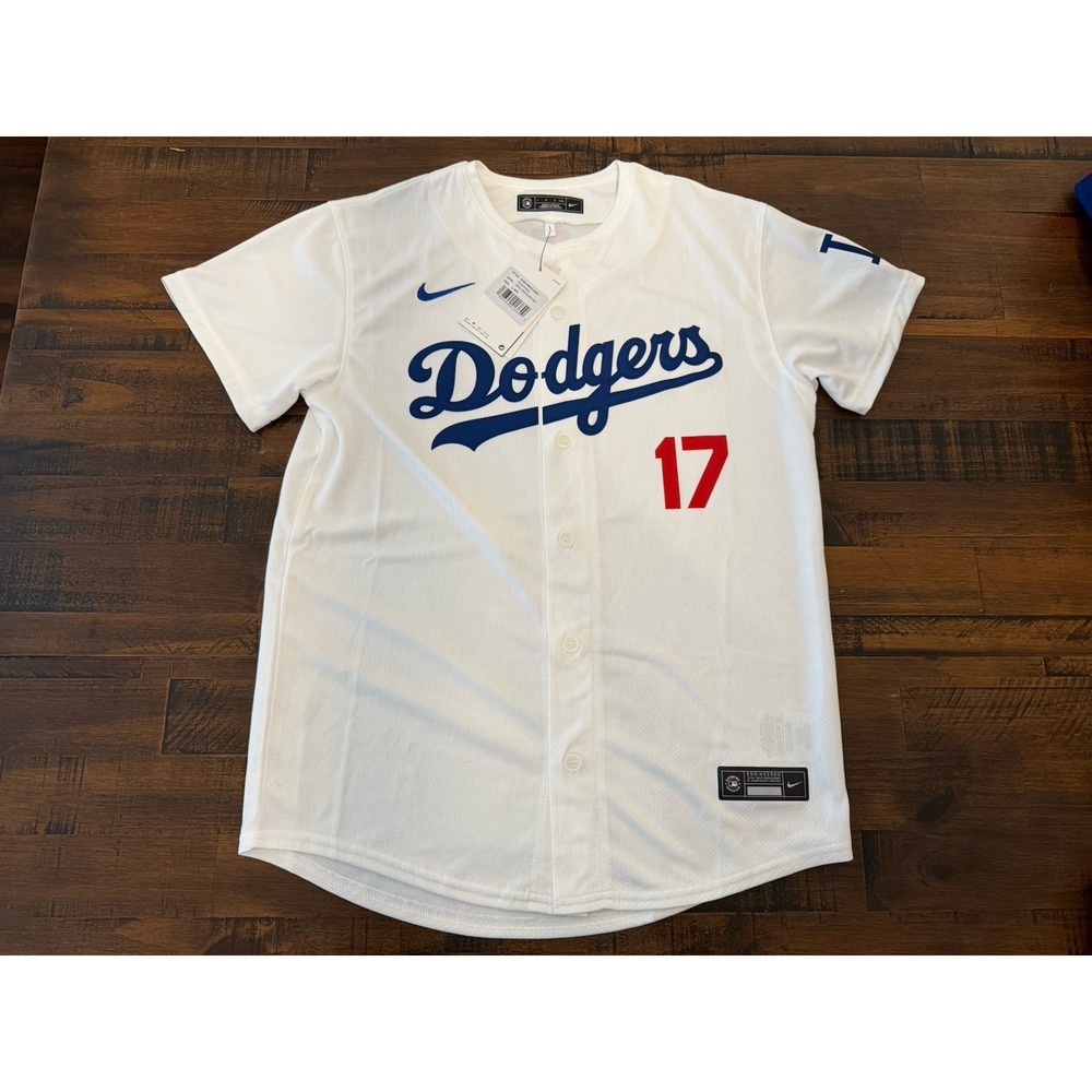 NWT Los Angeles Dodgers Shohei Ohtani Nike MLB Baseball Home Jersey Youth L $110